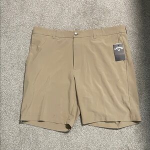 Callaway Men's Khaki Flat Front Shorts